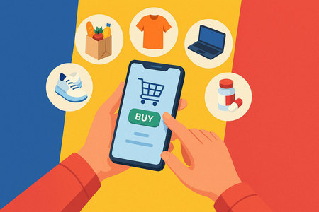 Românii preferă cumpărăturile online pentru anumite produse