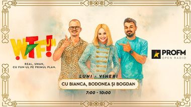 COMUNICAT DE PRESĂ: Din această toamnă, WTFun îşi reia locul în grila PRO FM, cu Bianca, Bodonea şi Bogdan

