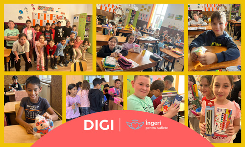 Grupul DIGI şi Asociaţia Îngeri Pentru Suflete aduc, pentru al patrulea an la rând, “Dulăpiorul Fermecat” în trei şcoli din mediul rural 