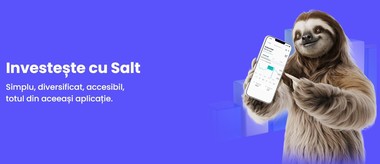 Salt Bank face investiţiile mai accesibile: poţi începe cu doar 1 euro, direct din aplicaţia Salt