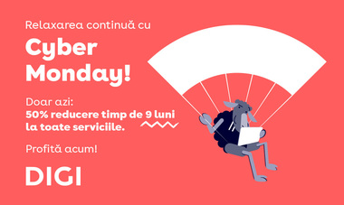 De Cyber Monday, DIGI prelungeşte sezonul ofertelor, cu 50% discount în primele nouă luni