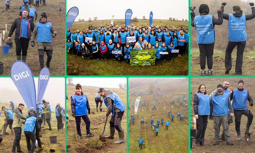 #OameniiDIGI au plantat 5.200 de puieţi la cea de-a doua ediţie „Pădurea DIGI. Fiecare copac, o schimbare”