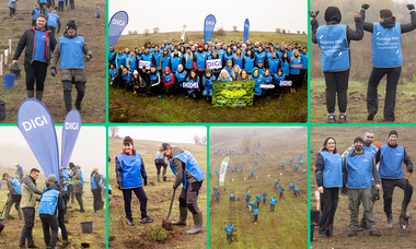 #OameniiDIGI au plantat 5.200 de puieţi la cea de-a doua ediţie „Pădurea DIGI. Fiecare copac, o schimbare”