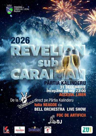 Buşteni întâmpină Anul Nou 2026 cu un Revelion pe pârtia Kalinderu 