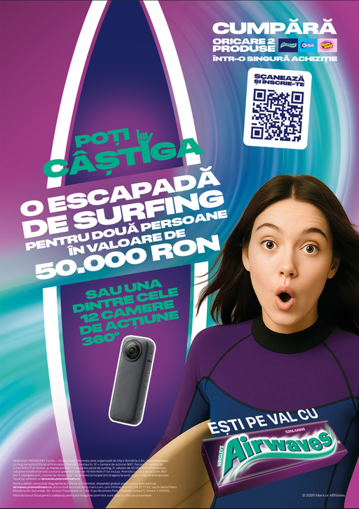 Prinde valul cu Airwaves! Brandul lansează o nouă campanie şi o tombolă specială