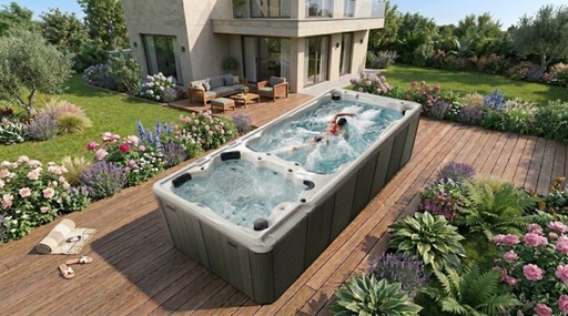 Ce aduce o minipiscină cu contracurent? Beneficiile reale ale înotului în swim spa