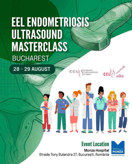 Masterclass despre diagnosticul ecografic al endometriozei, în august, la Bucureşti. Programul include ecografii şi intervenţii chirurgicale transmise în direct
