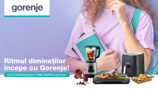 Un nou an şcolar, o nouă rutină în care Gorenje face zilele aglomerate ale familiei mai simple