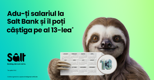 Salt Bank lansează „Al 13-lea salariu”: clienţii pot câştiga încă un salariu, de până la 25.000 de lei