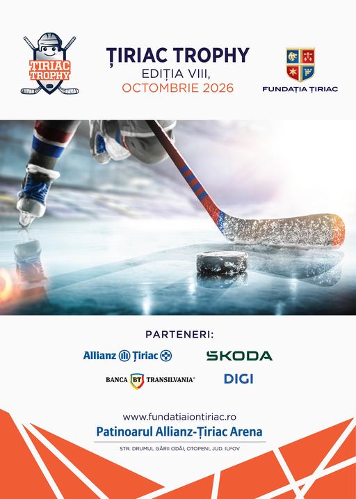 Peste 550 de copii sunt aşteptaţi la cea de-a opta ediţie a Ţiriac Trophy, turneul de hochei pentru copii care se desfăşoară la Patinoarul Allianz-Ţiriac Arena