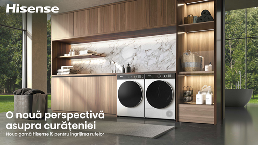 Hisense Infinite Series 5, noua generaţie de maşini de spălat şi uscătoare inteligente, create pentru locuinţe moderne