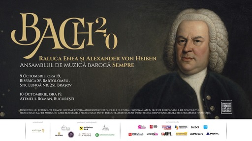 Proiectul Bach 2.0 aduce muzica barocă la Braşov şi Bucureşti. Cinci concerte în ţară, cu lucrări de Johann Sebastian Bach interpretate pe instrumente istorice
