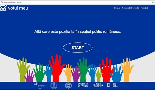 Aplicaţie online prin care utilizatorii pot afla cât de compatibili sunt cu un anumit partid, lansată de către Centrul pentru Studiul Democraţiei
