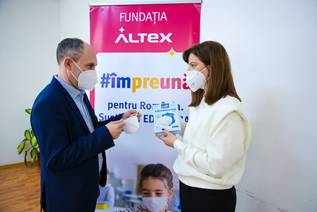 Fundaţia Altex a livrat către Inspectoratele Şcolare Judeţene toate cele peste 540.000 de echipamente de protecţie ridicată în valoare de peste 1 milion de euro (P)