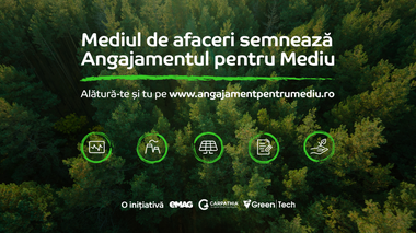 50 de companii şi ONG-uri au semnat Angajamentul pentru Mediu, primul demers al comunităţii de afaceri din România 