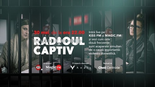 În premieră, pe 30 mai, două radiouri îşi cedează frecvenţele pentru a sprijini proiectul „Radioul Captiv” al Asociaţiei ANAIS