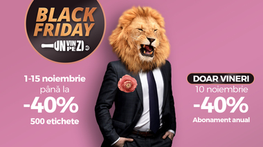 Black Friday la Unvinpezi.ro - cele mai mari reduceri din an la vinuri garantate de experţi