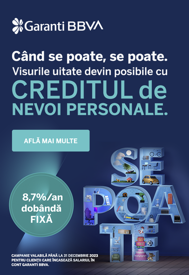 Apropierea iernii, perioada ideală pentru îmbunătăţirea locuinţei. Ofertele de creditare de la Garanti BBVA asigură finanţarea necesară, iar luna dedicata Black Friday reduce costul achiziţiilor la comercianţi