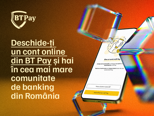 Cont deschis în câteva minute, integral online, prin BT Pay. Un cont din patru, deschis prin aplicaţie la Banca Transilvania, în ultimele două luni, cu frecvenţă mult mai mare la tineri