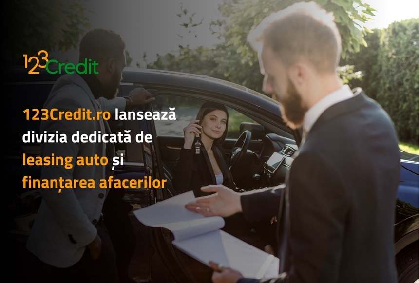 123Credit.ro lansează divizia dedicată de leasing auto şi credite pentru finanţarea afacerilor 