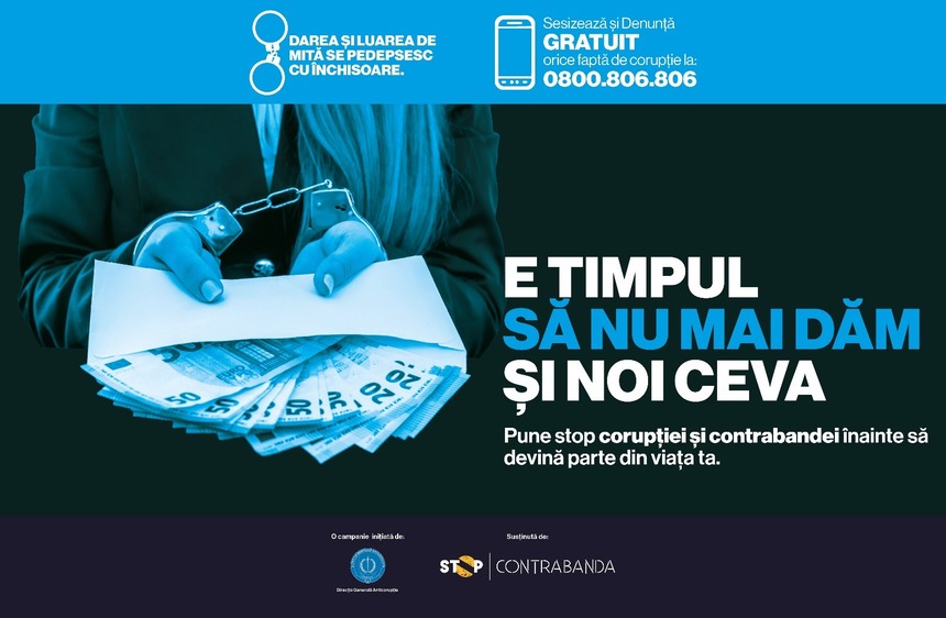 Lansarea campaniei naţionale de prevenire a corupţiei: „E TIMPUL SĂ NU MAI DĂM ŞI NOI CEVA”