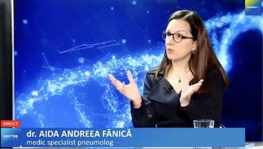 Medicul pneumolog Aida Andreea Fănică: „Sunt între 3000 şi 5000 de substanţe nocive într-o singură ţigară!”