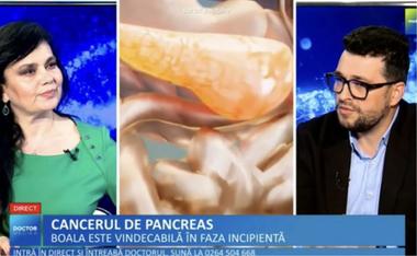 Cancerul pancreatic, o altă boală gravă specifică vârstei a treia/Medicul oncolog Bogdan Georgescu, Clinica Neolife: „Incidenţa cea mai mare este în decada a şasea de viaţă”