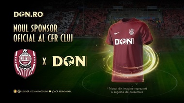 Don.ro este noul sponsor oficial al CFR Cluj, unul dintre cele mai mari cluburi de fotbal din România