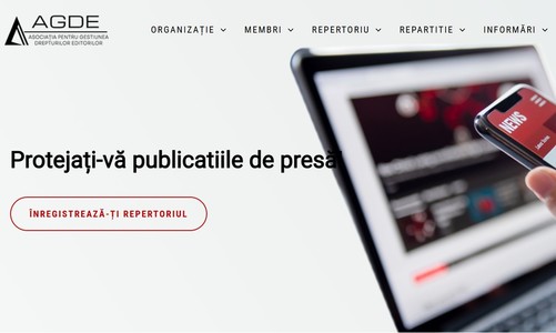 AGDE solicită aplicarea imediată a prevederilor legale privind remuneraţia compensatorie pentru copia privată în beneficiul editorilor de presă