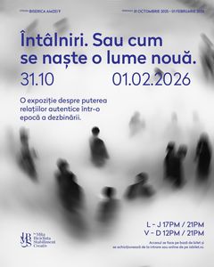 Expoziţia „Întâlniri. Sau cum se naşte o lume nouă” se deschide la La Miţa Biciclista – Stabiliment Creativ