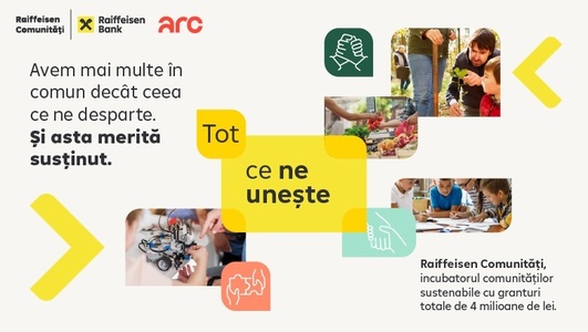 Au început înscrierile pentru cea de-a 15-a ediţie a Raiffeisen Comunităţi 