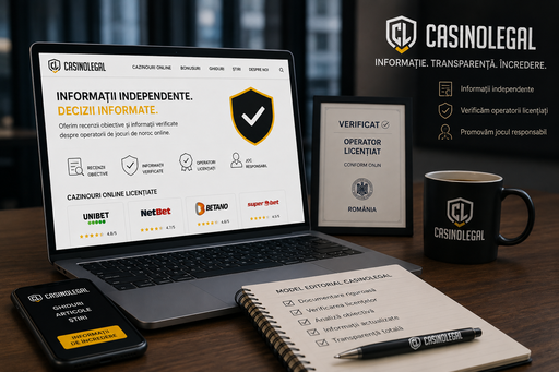 Creşte cererea pentru informaţii independente în industria jocurilor de noroc online. Casinolegal intră pe piaţă cu un model editorial bazat pe verificarea operatorilor licenţiaţi