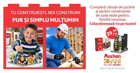 Căsuţe pentru căsuţe”: Auchan România transformă solidaritatea în acasă pentru 10 familii vulnerabile