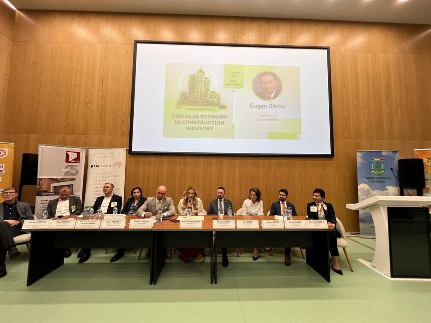 Sarbu Partners oferă soluţii juridice pentru problemele de mediu în construcţii la PRIA Circular Economy in Construction Conference