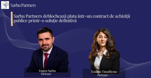 Sarbu Partners deblochează plata într-un contract de achiziţii publice