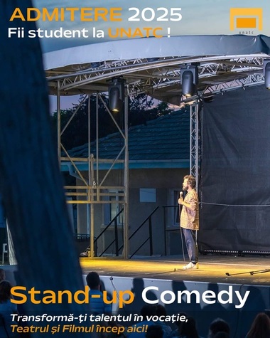 Masterate de Stand-up Comedy şi de Conţinut şi producţie TV, din toamnă la UNATC