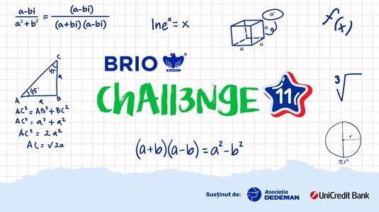 Se dă startul înscrierilor pentru cea de-a 11-a ediţie Brio Challenge: competiţia digitală naţională de matematică dedicată elevilor din clasele II–XII