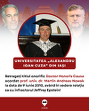 Şapte asociaţii civice cer retragerea titlului Doctor Honoris Causa acordat de Universitatea ”Al.I Cuza” din Iaşi unui profesor de la Universitatea Harvard, menţionat de peste 4.000 de ori în dosarele Epstein