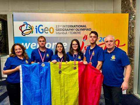 Două medalii de argint şi două de bronz pentru România, la ediţia din 2026 a Olimpiadei Internaţionale de Geografie - FOTO