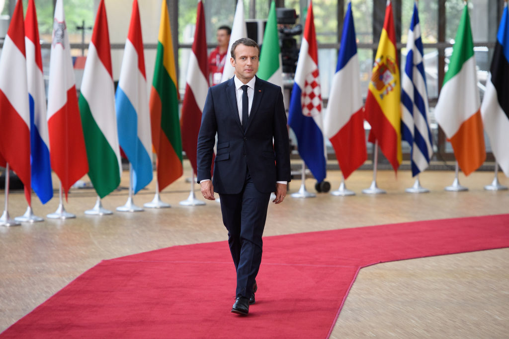 Presedintele Francez Emmanuel Macron Si SoÅ£ia Sa In VizitÄƒ La Bucuresti