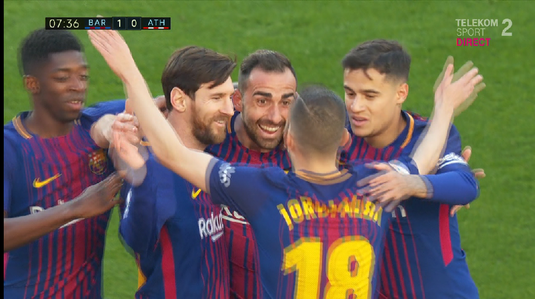 VIDEO | FC Barcelona - Athletic Bilbao 2-0. Messi şi Alcacer au stabilit scorul final încă din prima repriză