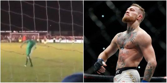 VIDEO | Portarul unei echipe din Anglia l-a imitat pe Conor McGregor după golul victoriei reuşit de echipa sa