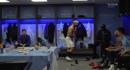 VIDEO | Dansul Cetăţenilor. Aguero a stârnit hohote de râs cu dansul său după câştigarea Cupei Ligii. Gestul fără precedent făcut de Guardiola
