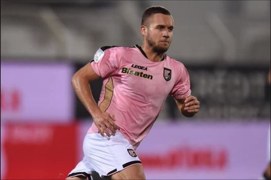 VIDEO | George Puşcaş a înscris un gol pentru Palermo în Serie B, la doar două minute după ce a intrat pe teren