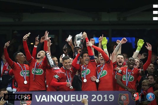 Rennes - PSG 2-2 (6-5 d.l.d.) Roş-negrii au scris istorie. Câştigă Cupa Franţei după o pauză de 48 de ani