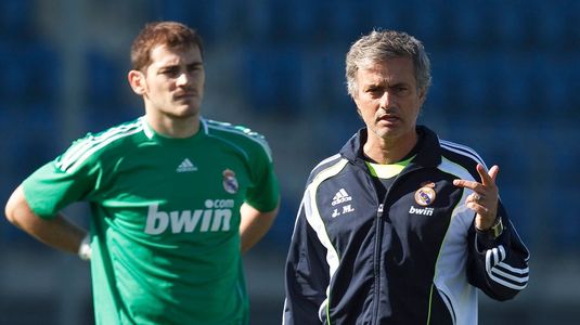 A uitat totul! Jose Mourinho alături de Iker Casillas, după vestea că fostul său elev a suferit un infarct