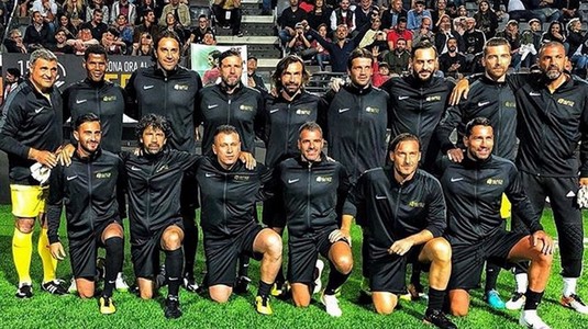 Cristian Chivu a făcut show la Roma cu Totti, Figo, Pirlo şi Zambrotta! Românul a participat la "Noaptea Regilor"