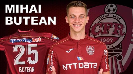 OFICIAL | Mihai Butean a semnat cu CFR Cluj! Fotbalistul a început pregătirea sub comanda lui Petrescu