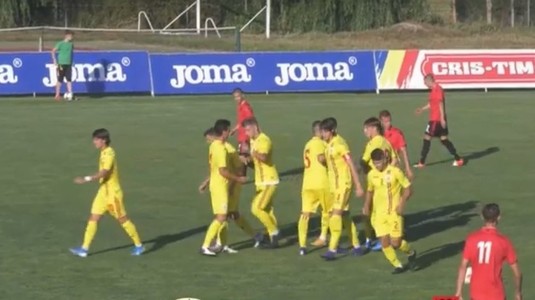 România U18 a învins Albania! Fotbaliştii de la Viitorul au decis meciul