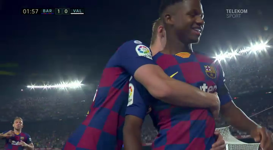 VIDEO | Barcelona - Valencia 5-2. Spectacol catalan pe Camp Nou fără Messi